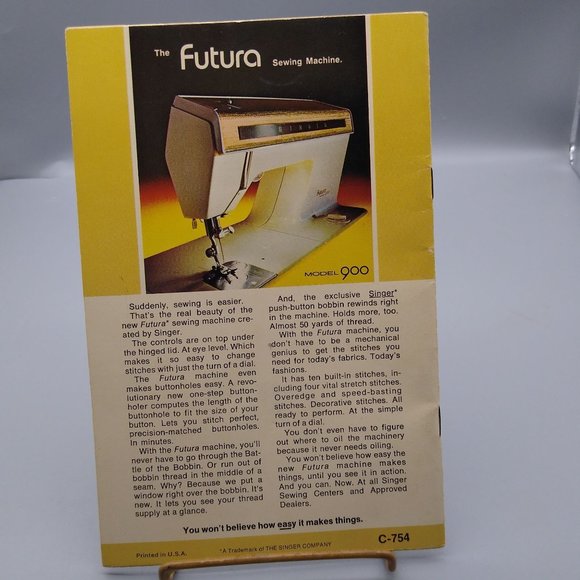 Vintage Singer How to Sew Book, Cushions Pillows and Bolsters, 1974 Sewing - Picture 3 of 3